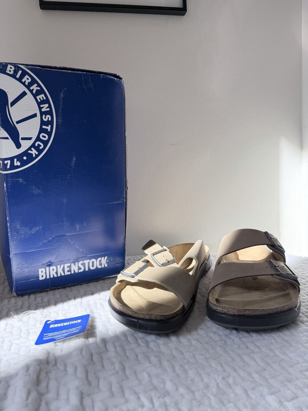 Birkenstock Arizona CT Oiled Leather Tobacco Brown EU 45 Mens US 12 Regular Fit
